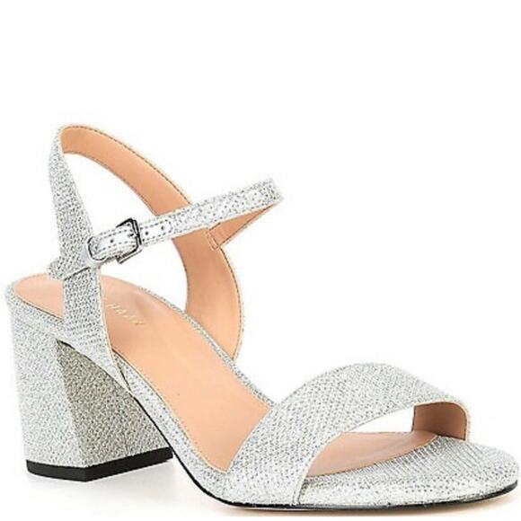 NWOB Women’s Cole Haan Josie Block Heel
Sandals in Silver SZ 10 - Picture 1 of 4